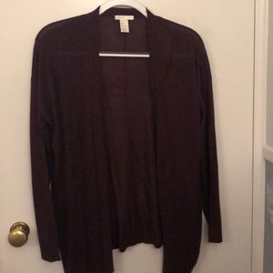 Burgundy cardigan